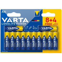 BLÍSTER 8+4 PILAS VARTA AA...