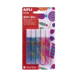 PACK 5 GLITTER GLUE APLI...